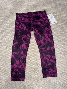 Lululemon Wunder Under Crop II Tie-Dye Active Leggings